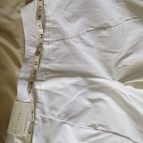 White stretch crop pants,size 14,never worn. - Picture 3 of 6
